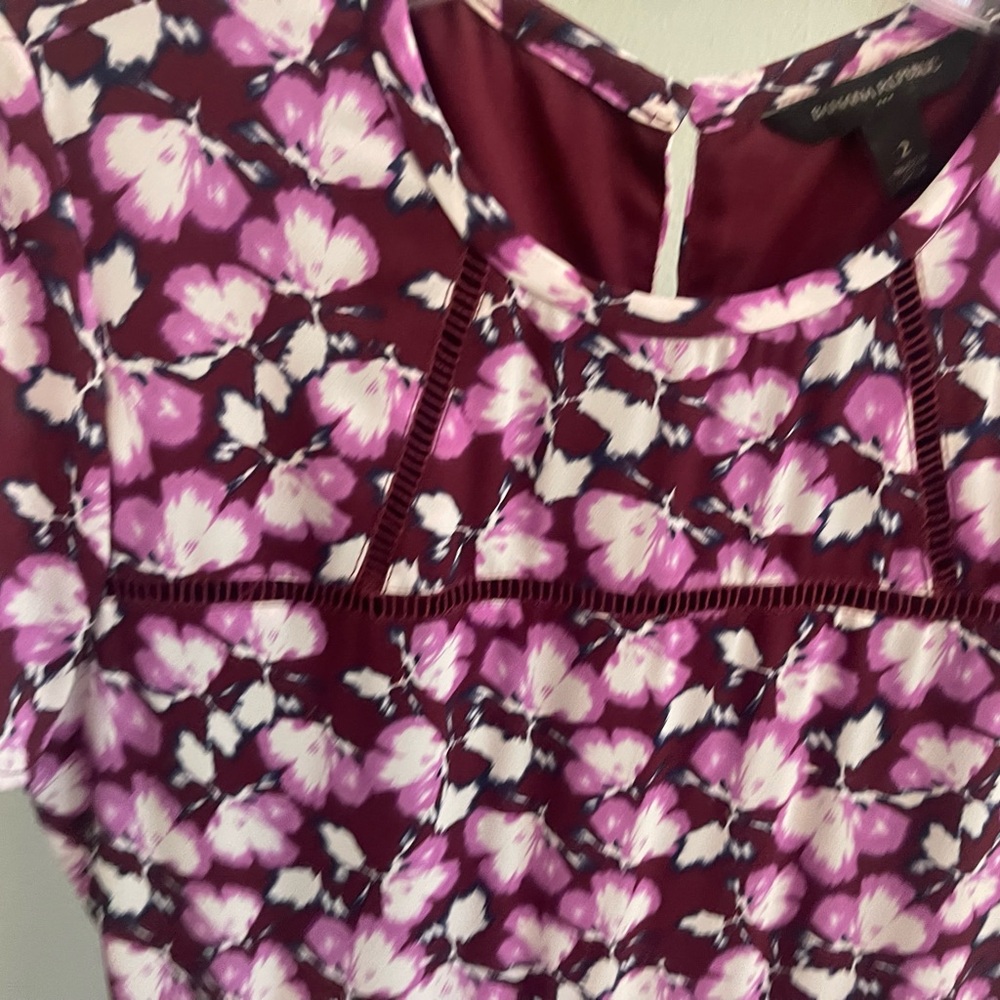 Banana Republic Purple and Pink Midi Dress - Picture 3 of 8